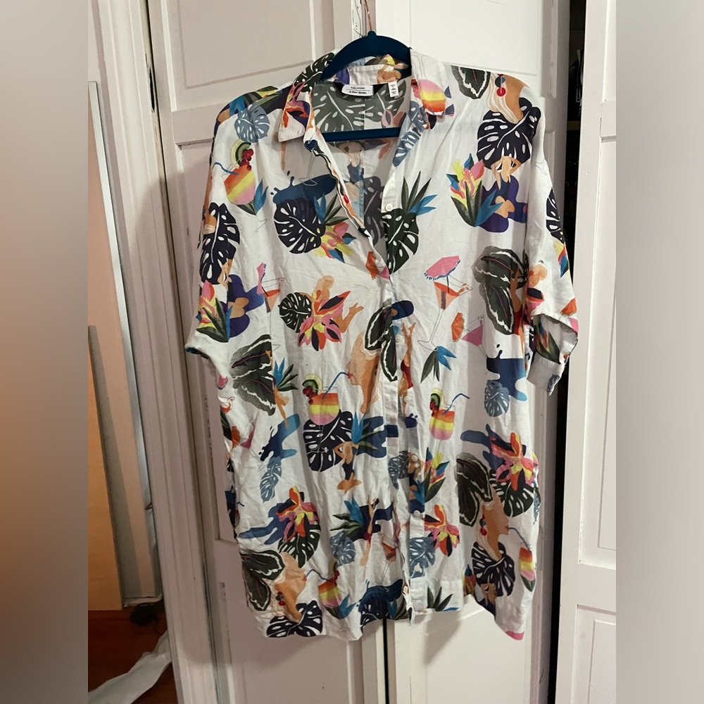 Tropical Zaddy short sleeve button up